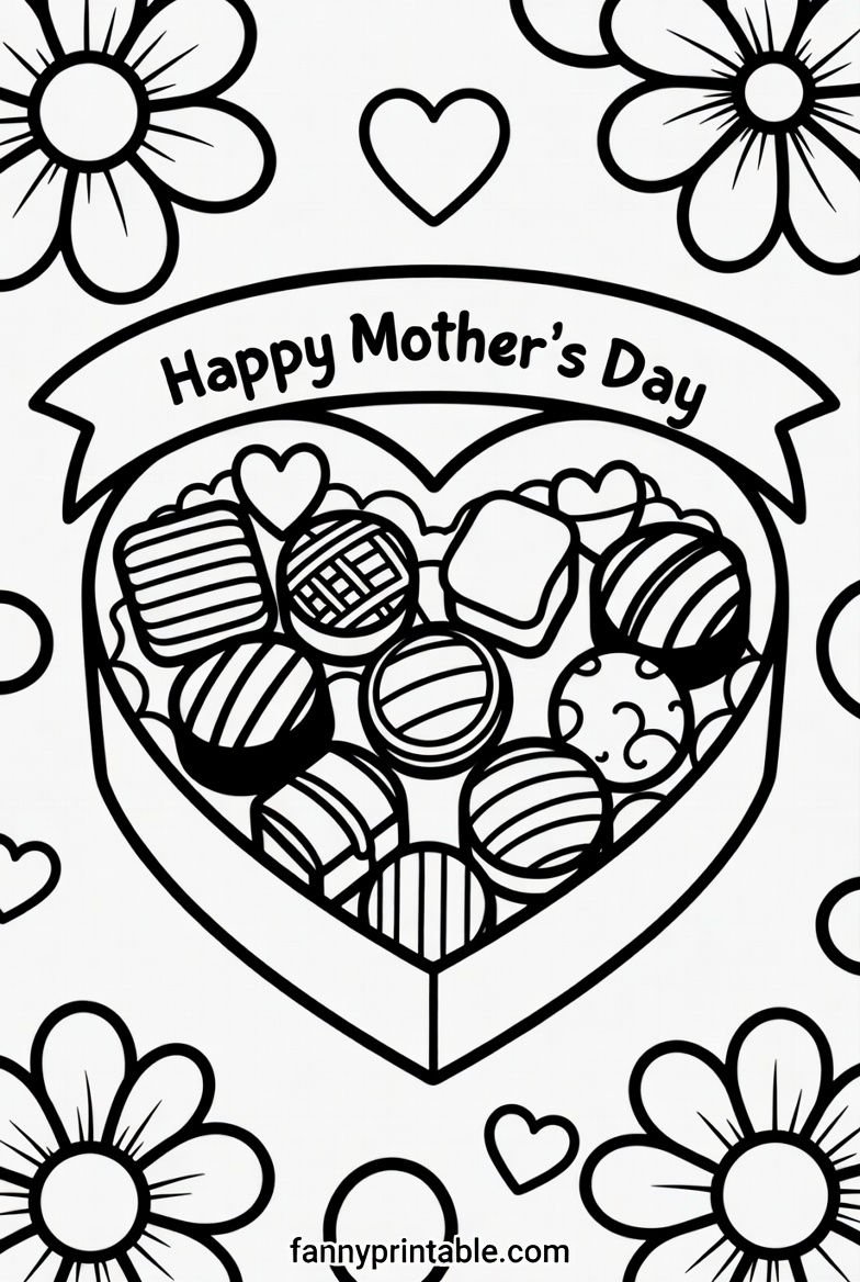 Mother's Day Coloring Pages Free Printable - Fanny Printable (4)