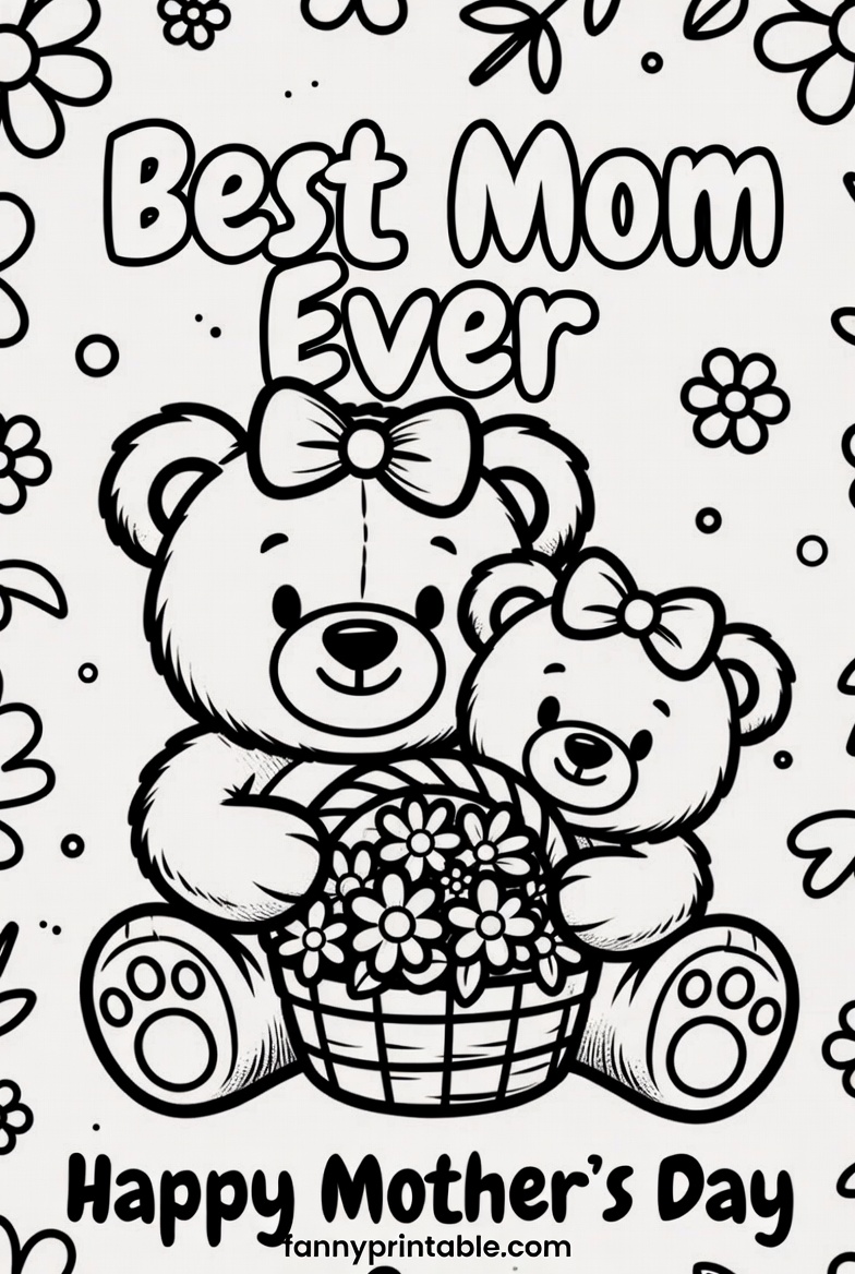 Mother's Day Coloring Sheet - Fanny Printable (1)
