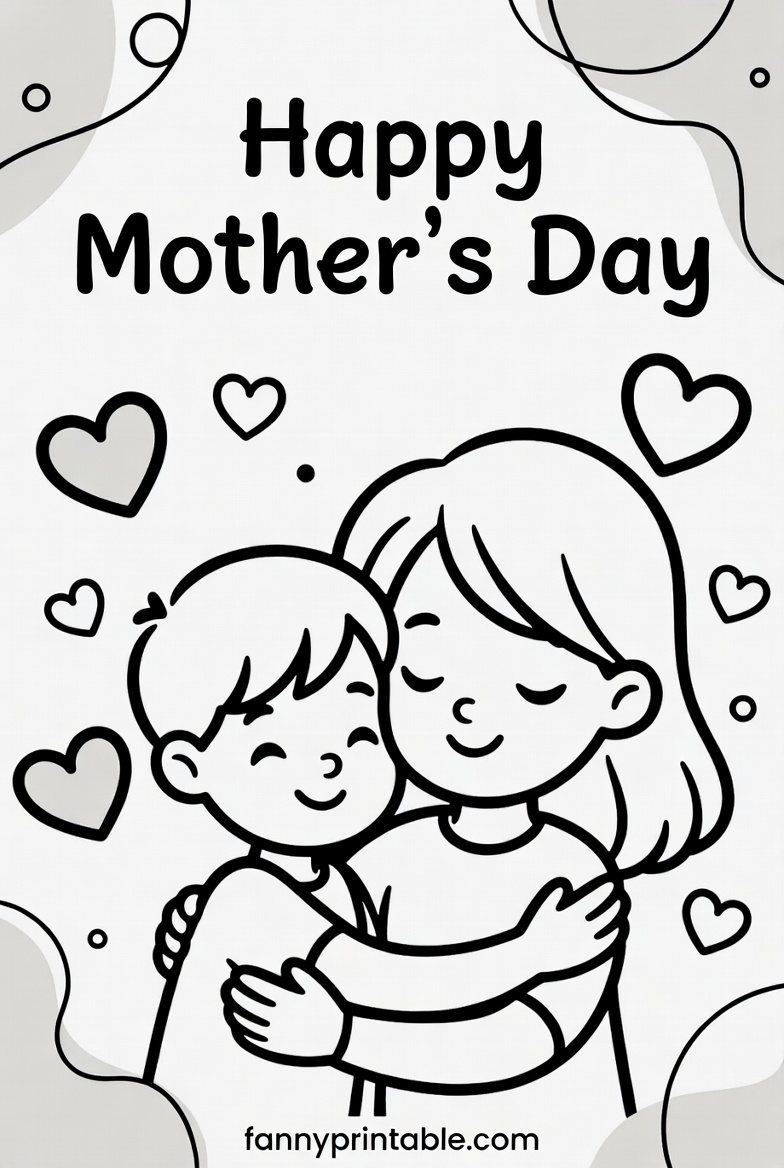 Mother's Day Coloring Sheet - Fanny Printable (4)