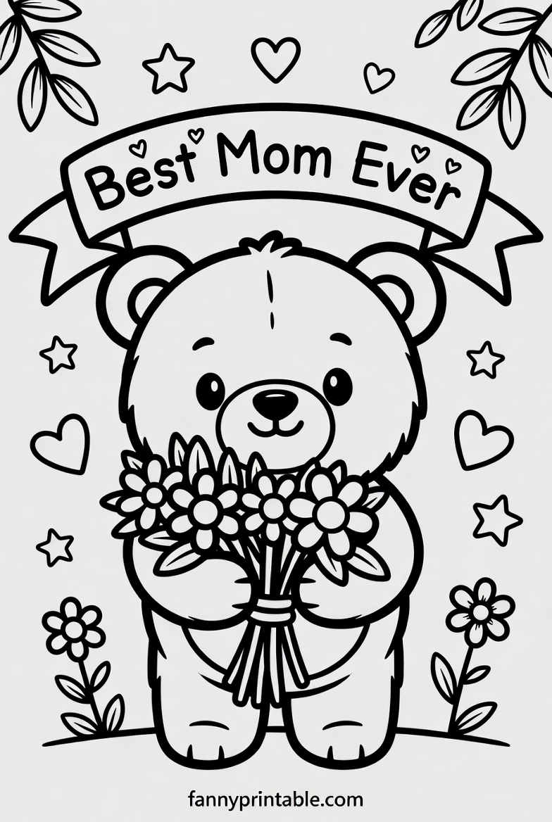 Mother's Day Coloring Sheets - Fanny Printable (1)