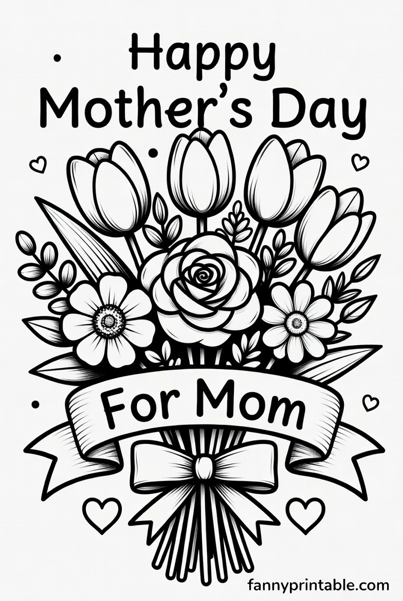 Mother's Day Coloring Sheets Printable (3)