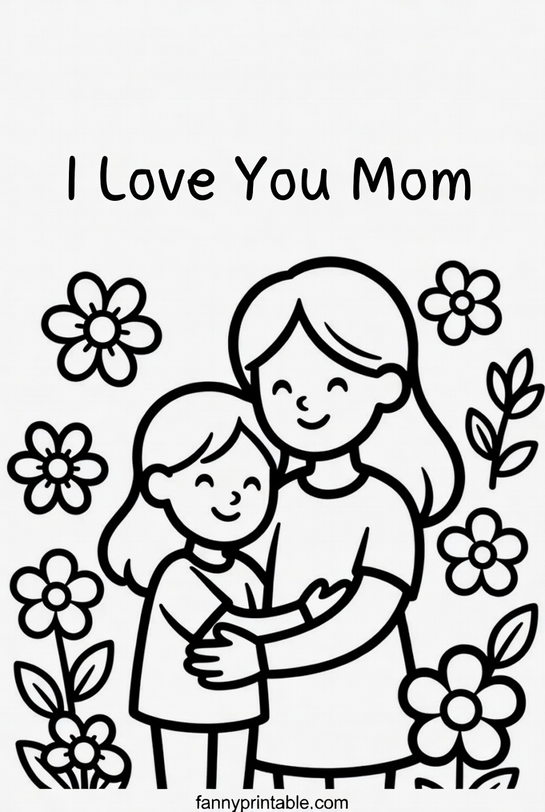 Mother's Day Coloring Sheets Printable (4)