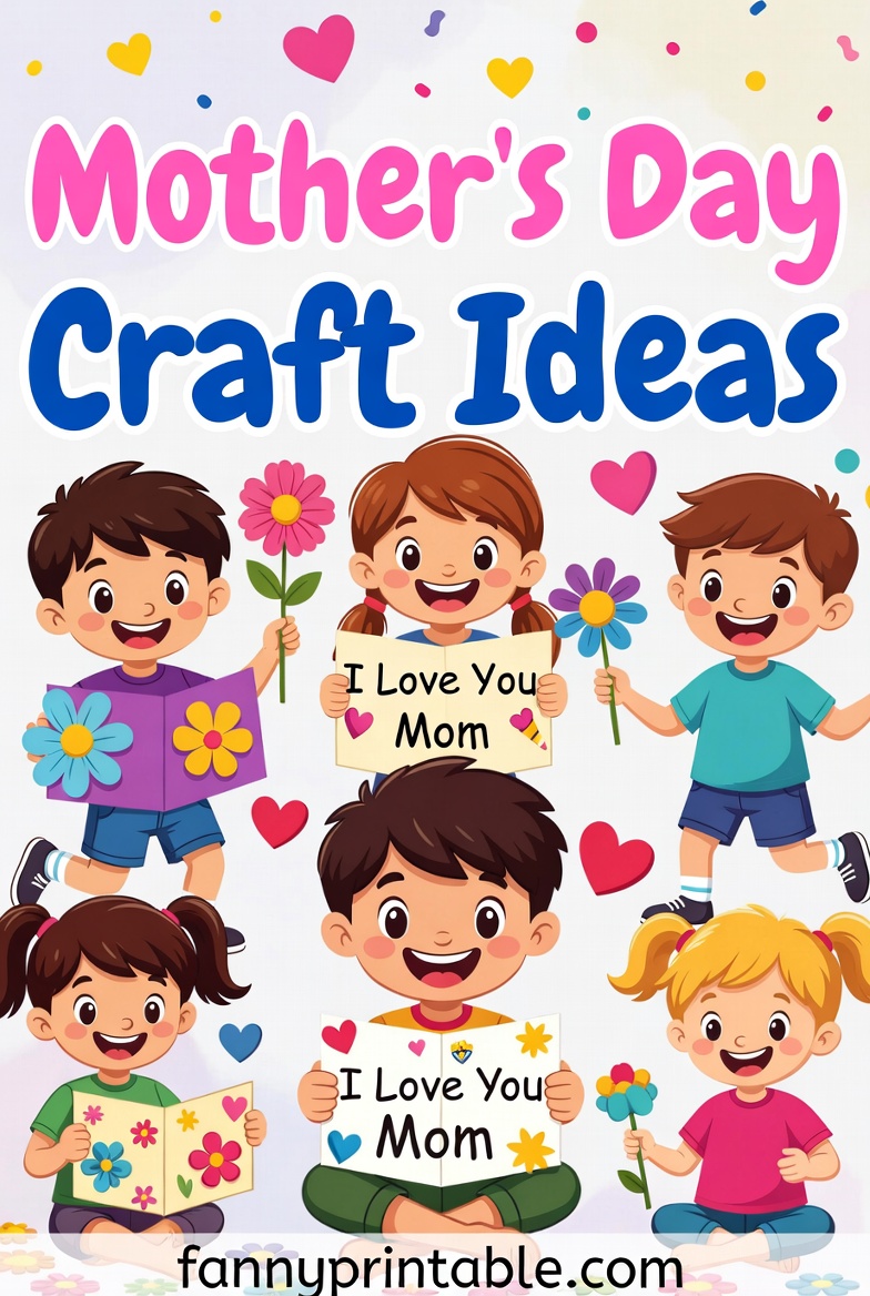 Mother's Day Craft For Kids - Fanny Printable (2)
