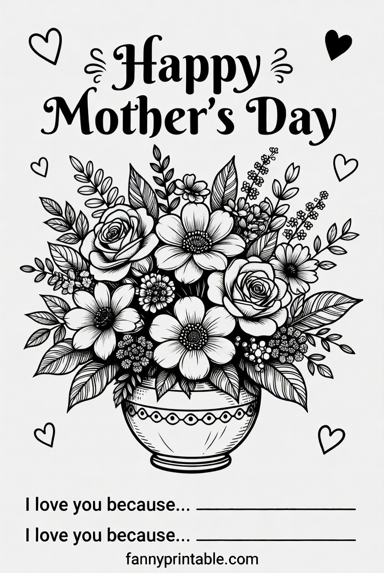 Mother's Day Craft Free Printable (1)
