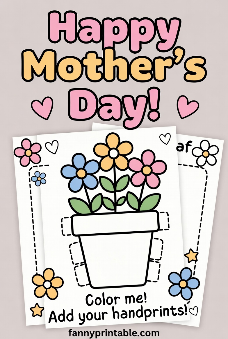 Mother's Day Craft Printable - Fanny Printable (1)