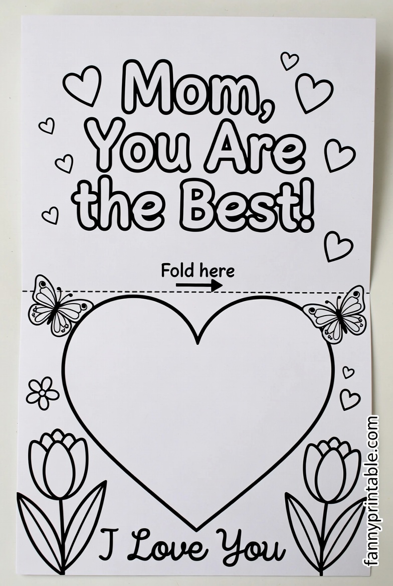 Mother's Day Craft Printable - Fanny Printable (4)