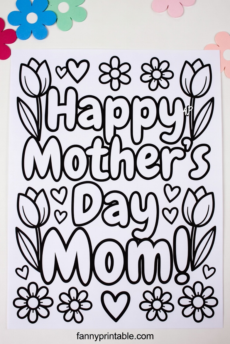 Mother's Day Crafts For Kids Printable - Fanny Printable (3)
