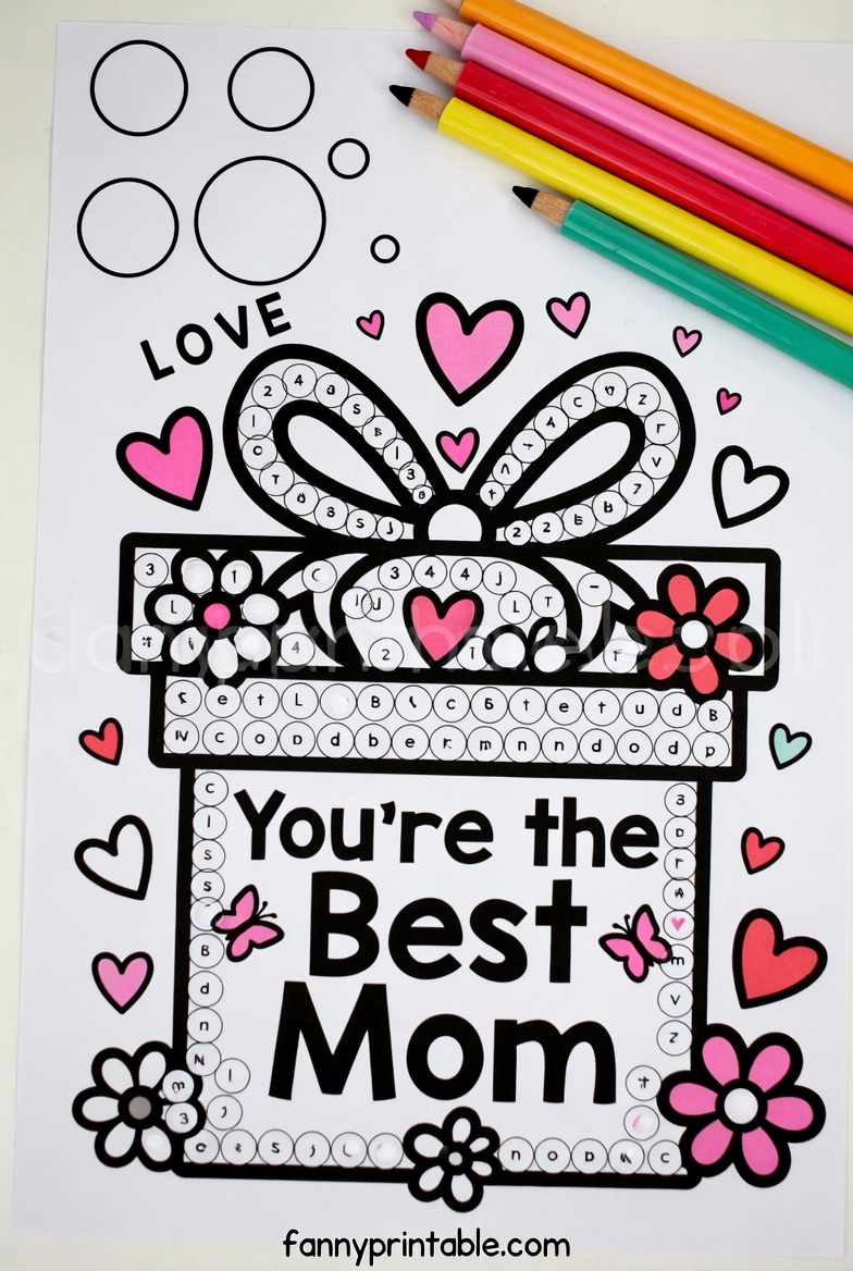 Mother's Day Dot Marker Printable (1)
