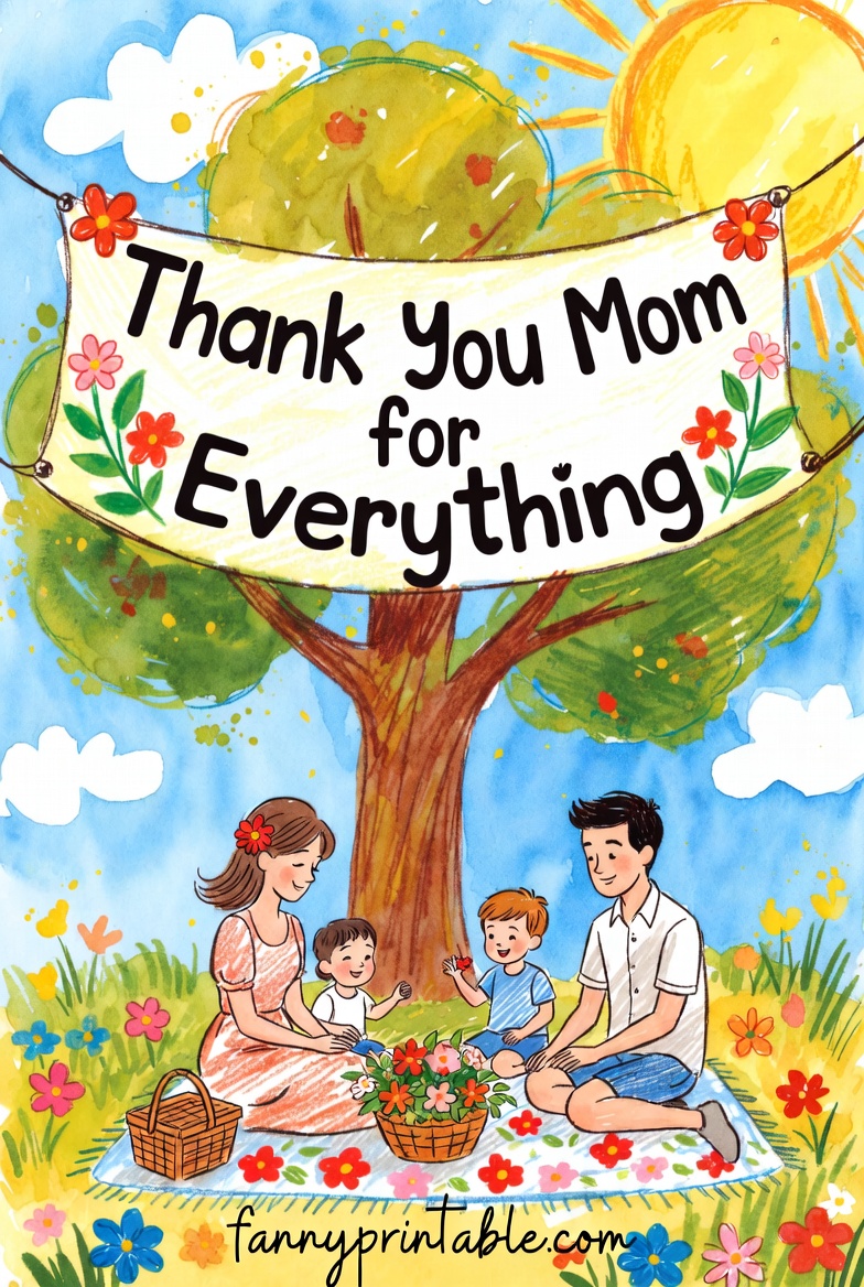 Mother's Day Drawing - Fanny Printable (2)
