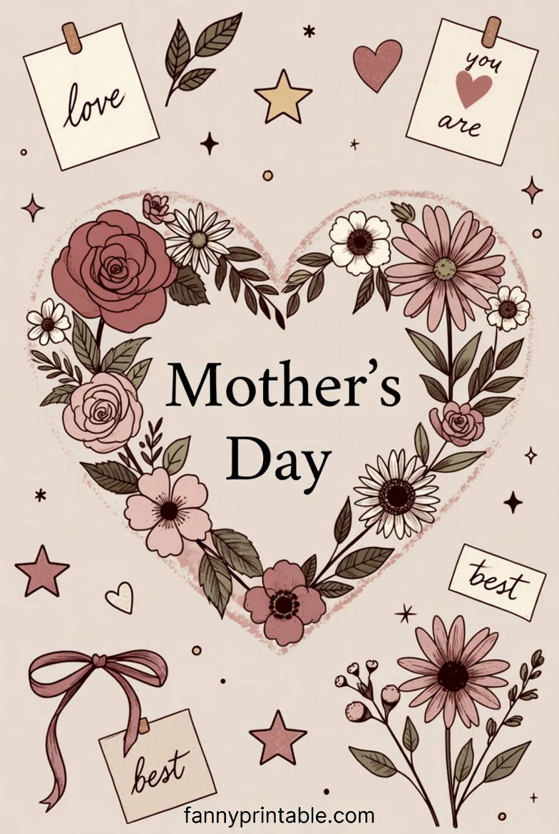 Mother's Day Drawings - Fanny Printable (1)
