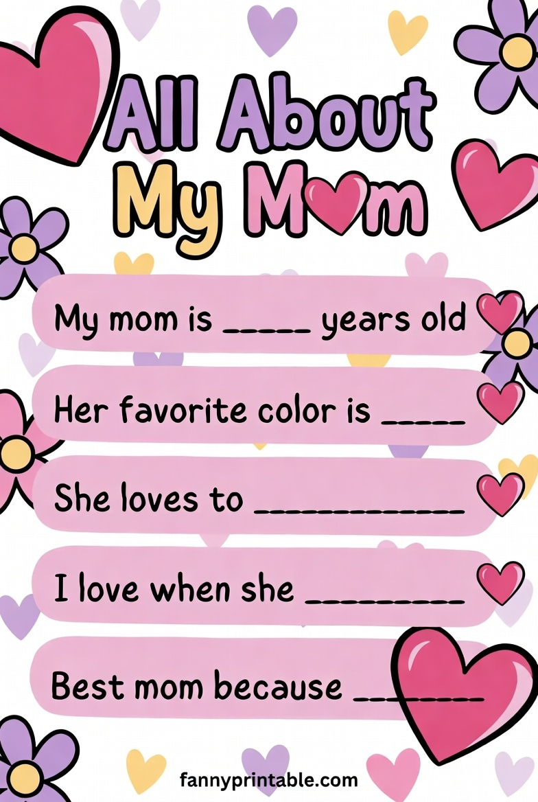Mother's Day Fill In The Blank Printable Free (1)