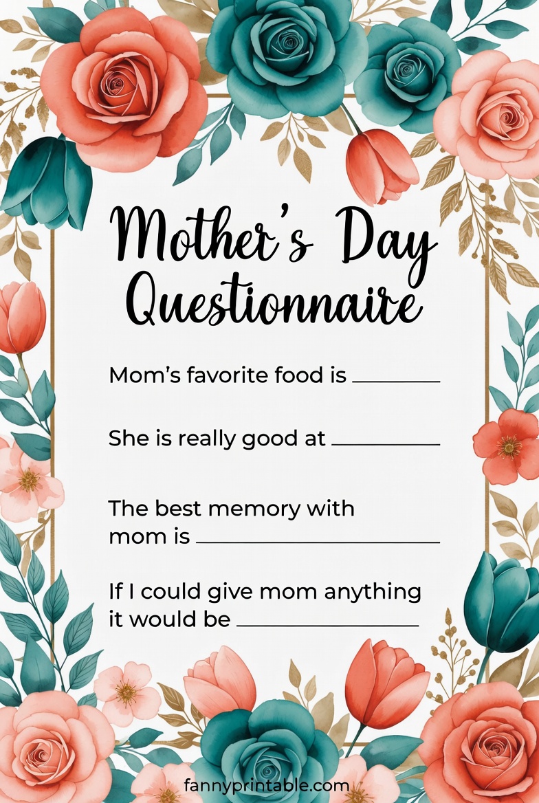 Mother's Day Fill In The Blank Printable Free (2)