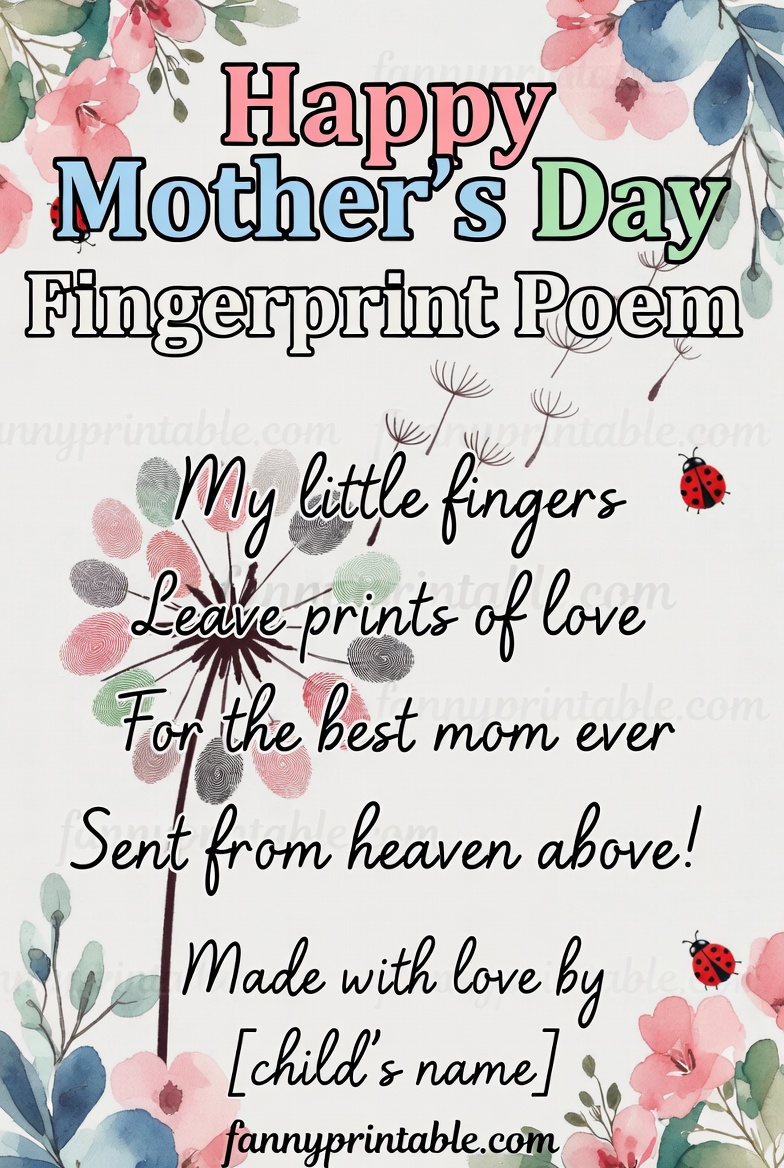 Mother's Day Fingerprint Poem Printable (4)