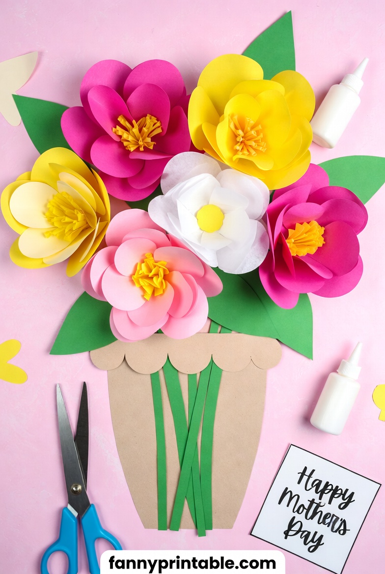 Mother's Day Flower Craft - Fanny Printable (2)