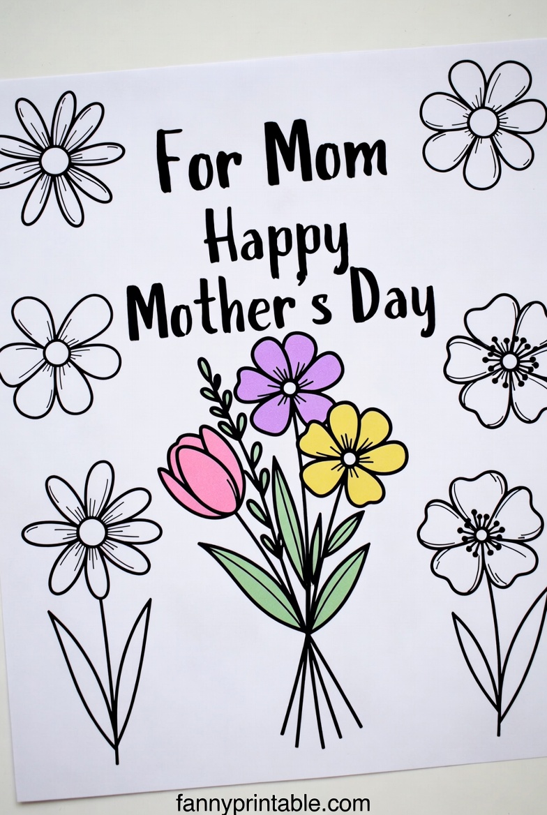 Mother's Day Flower Printable (1)
