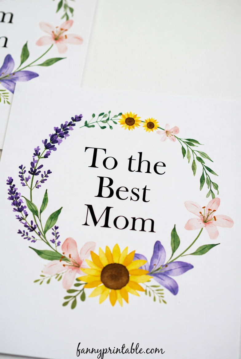 Mother's Day Flower Printable (2)