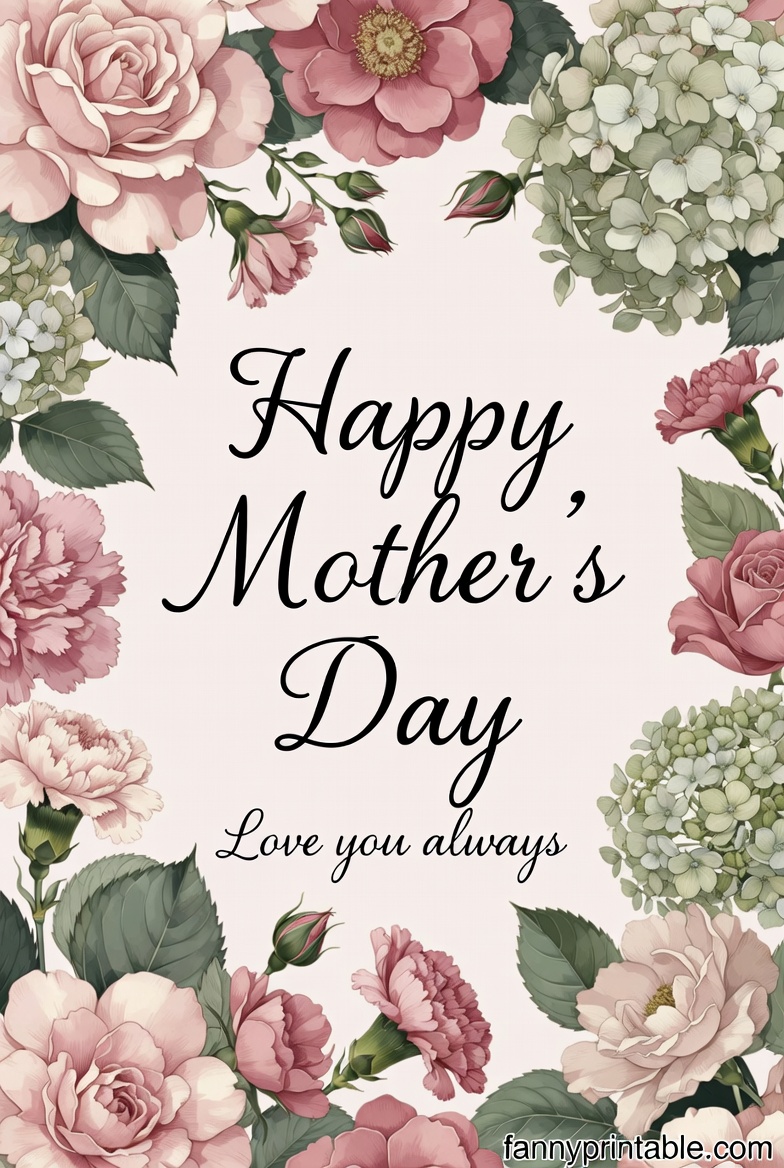 Mother's Day Flower Printable (3)