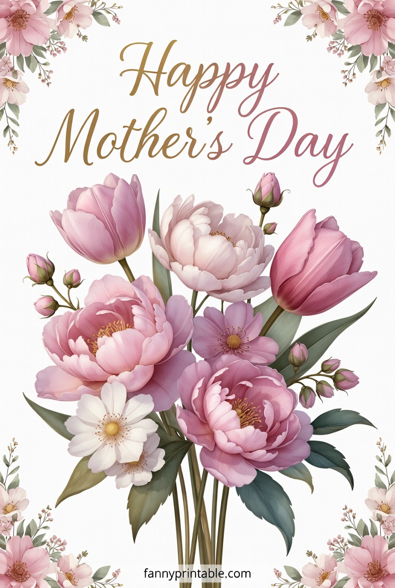 Mother's Day Flower Printable (4)