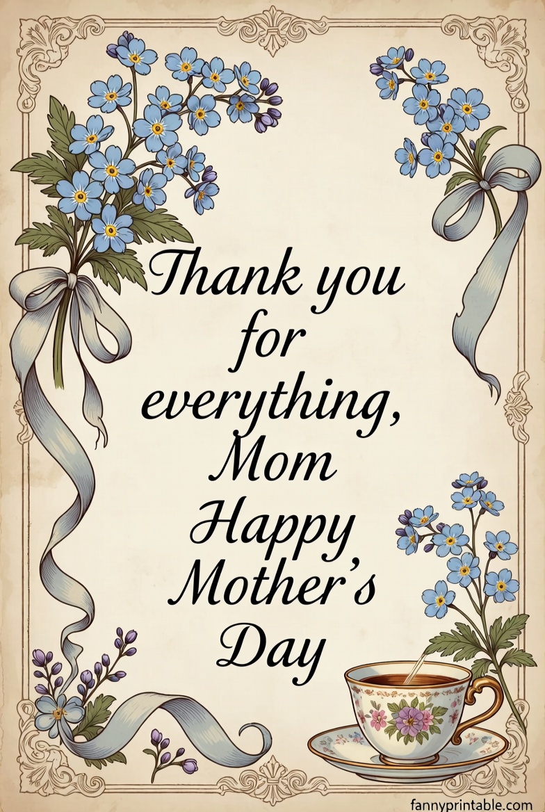Mother's Day Free Printable Card - Fanny Printable (4)