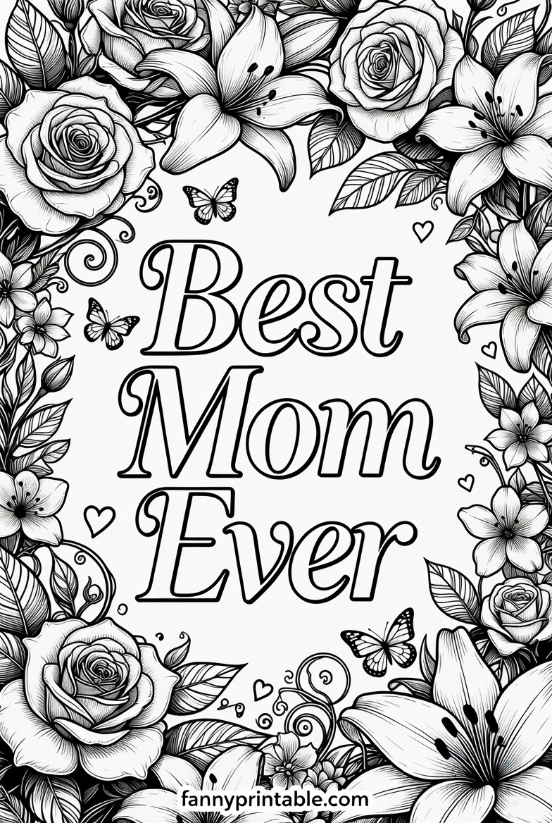 Mother's Day Free Printable Coloring Pages (1)
