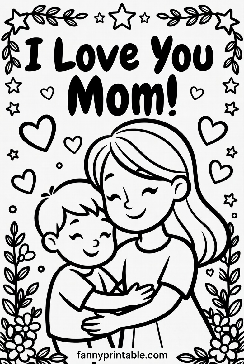 Mother's Day Free Printable Coloring Pages (3)