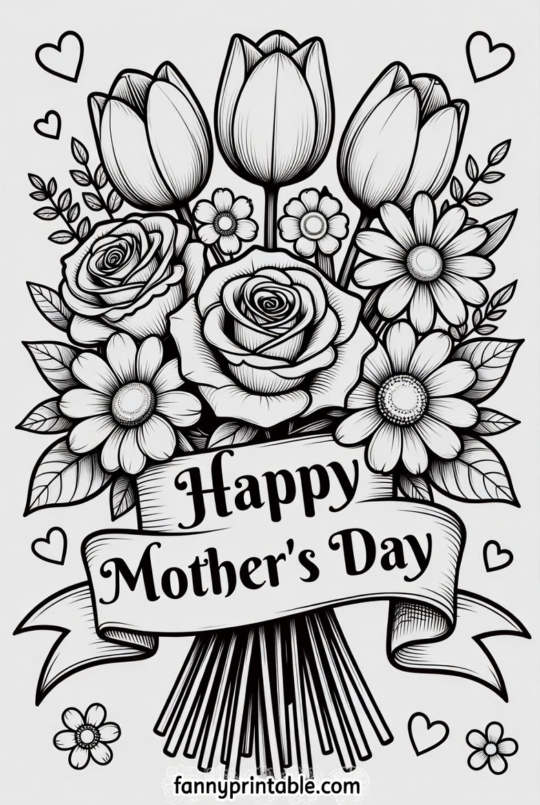 Mother's Day Free Printable Coloring Pages (4)