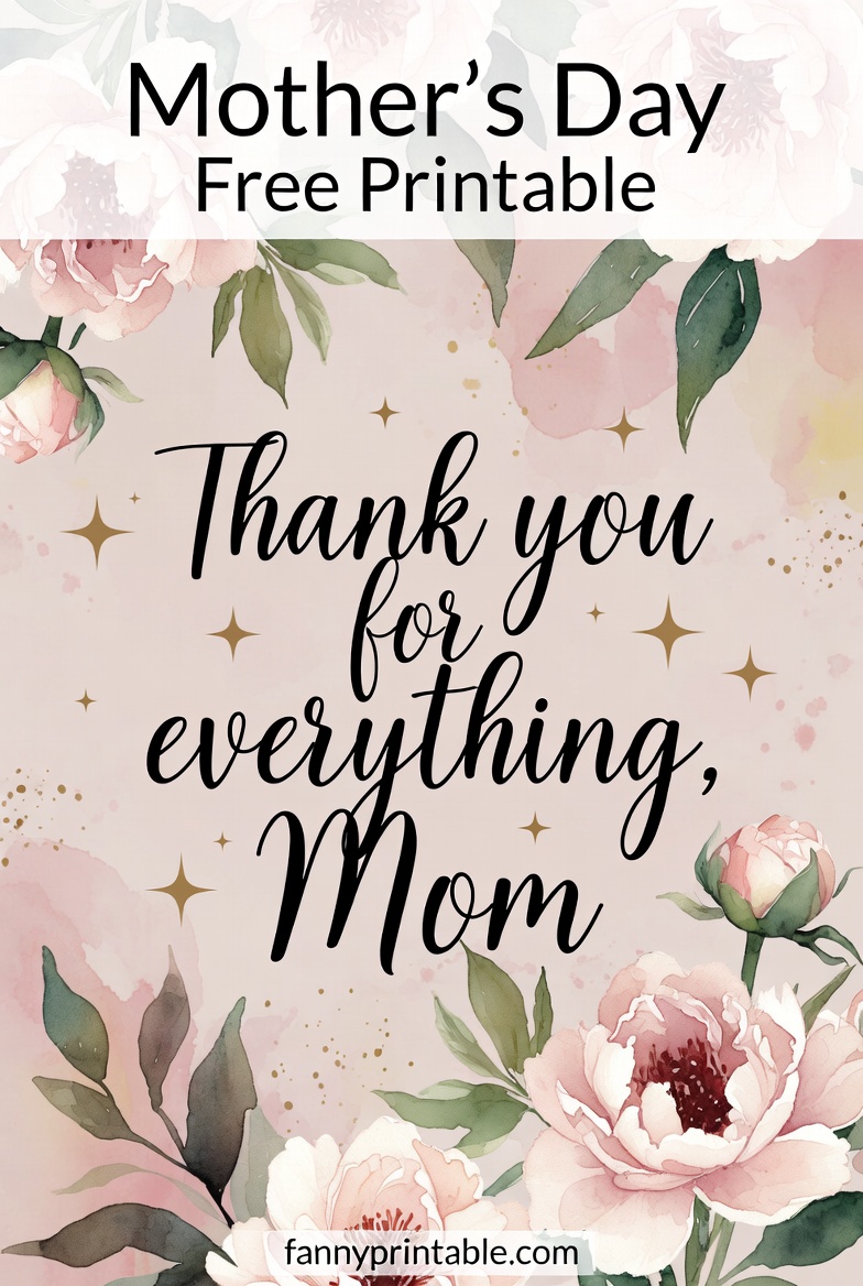 Mother's Day Free Printable - Fanny Printable (4)