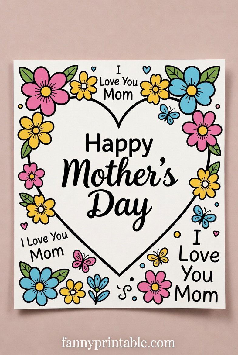 Mothers Day Free Printable Mothers Day Crafts Fanny Printable 2 Mother's Day Free Printable Mothers Day Crafts - Fanny Printable (2)
