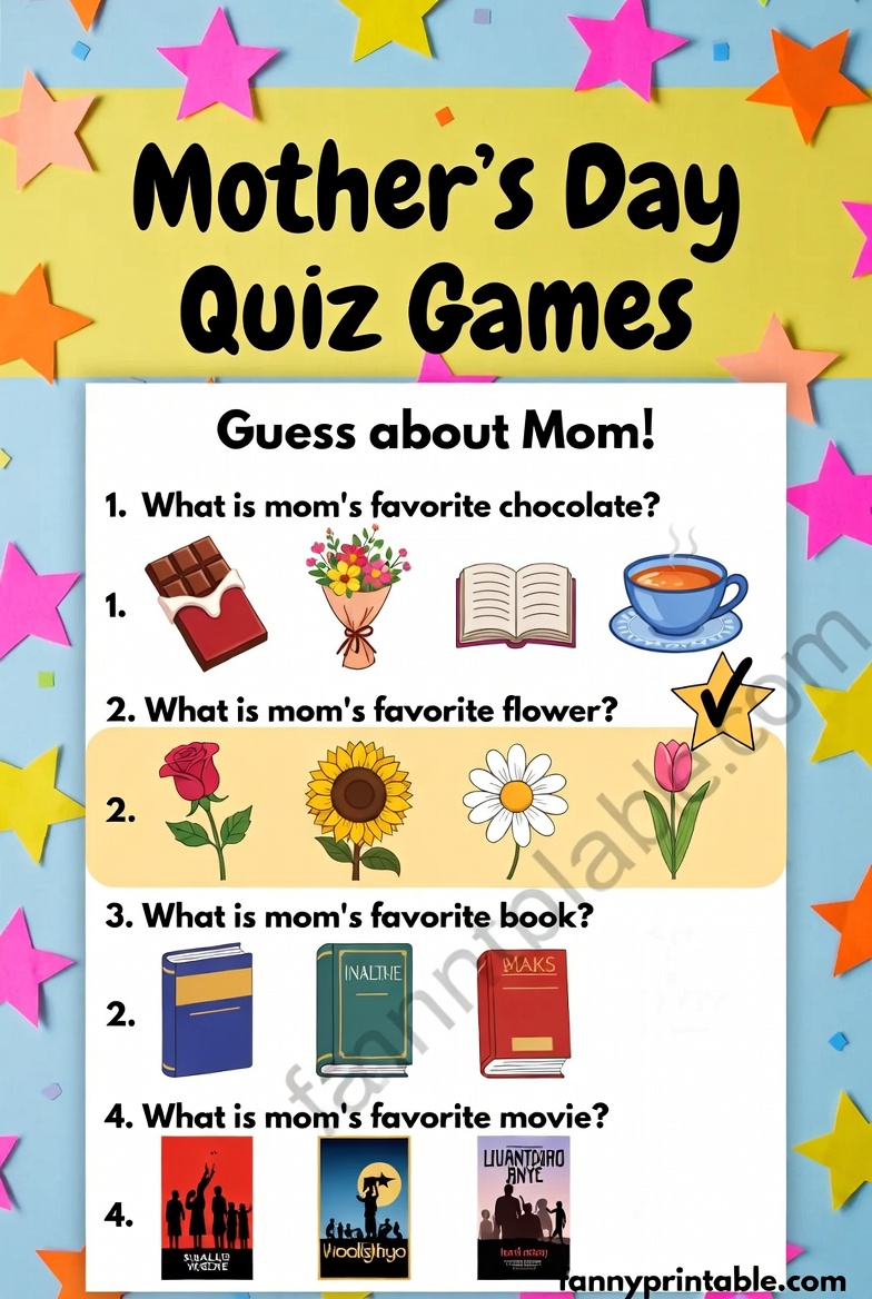Mother's Day Games - Fanny Printable (2)