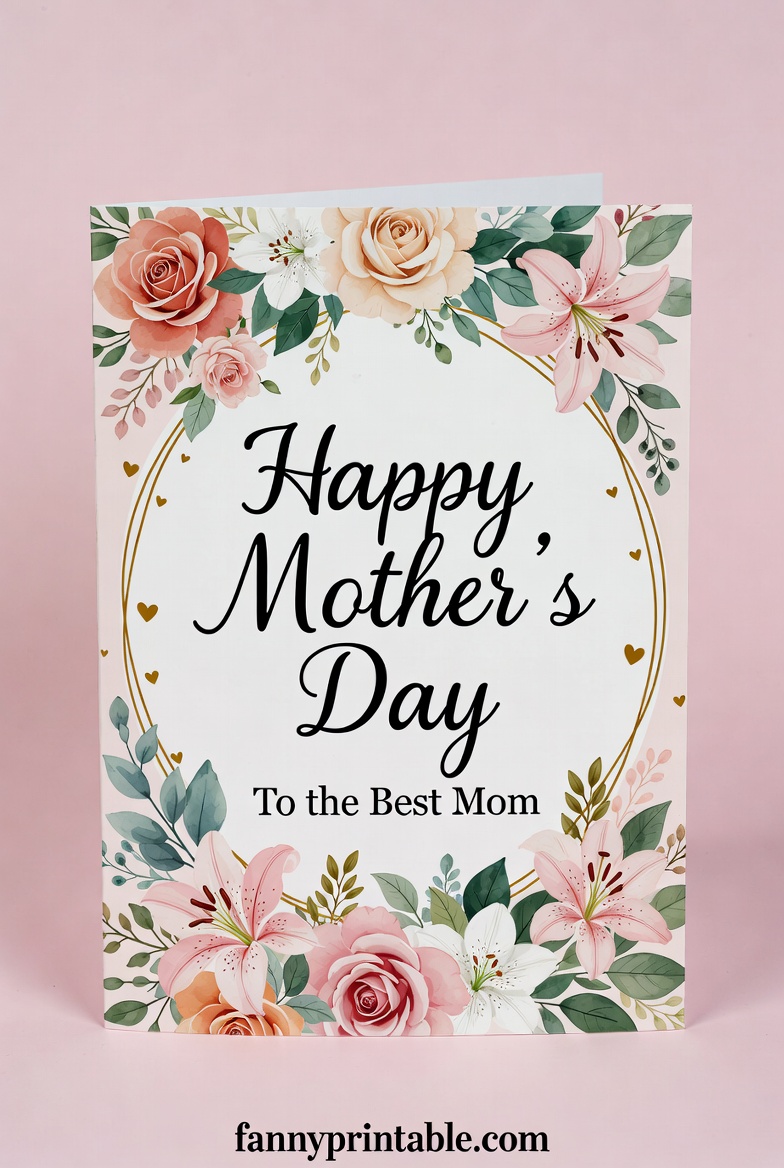 Mother's Day Gift Card - Fanny Printable (2)
