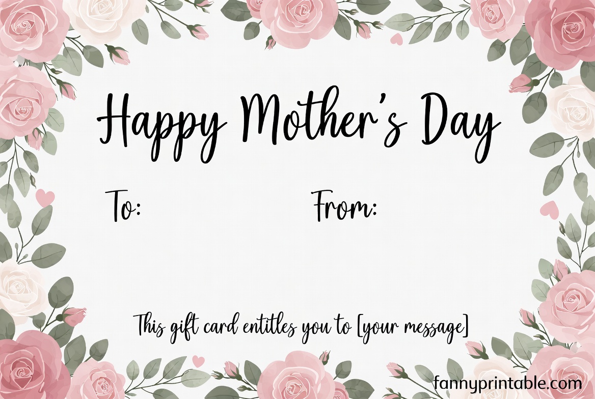 Mother's Day Gift Card Printable (1)