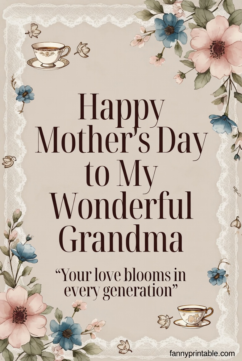 Mothers Day Grandma Printable 4 Mother's Day Grandma Printable (4)