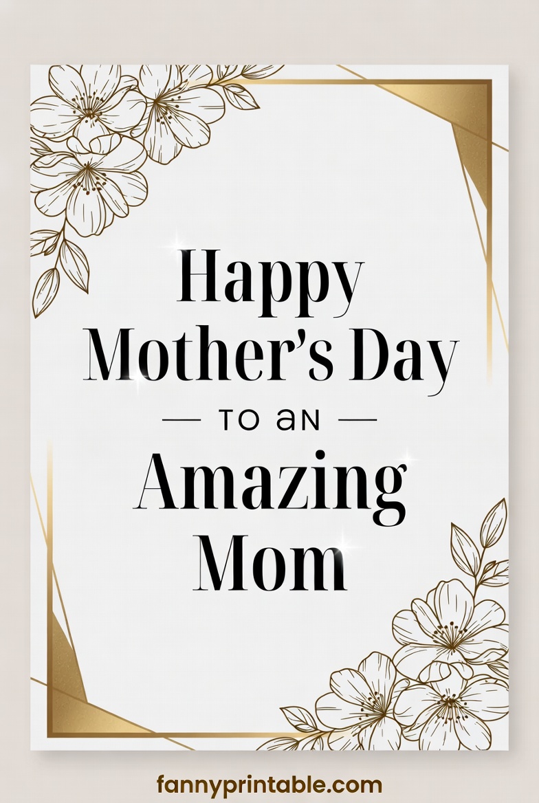 Mother's Day Greeting Card - Fanny Printable (1)