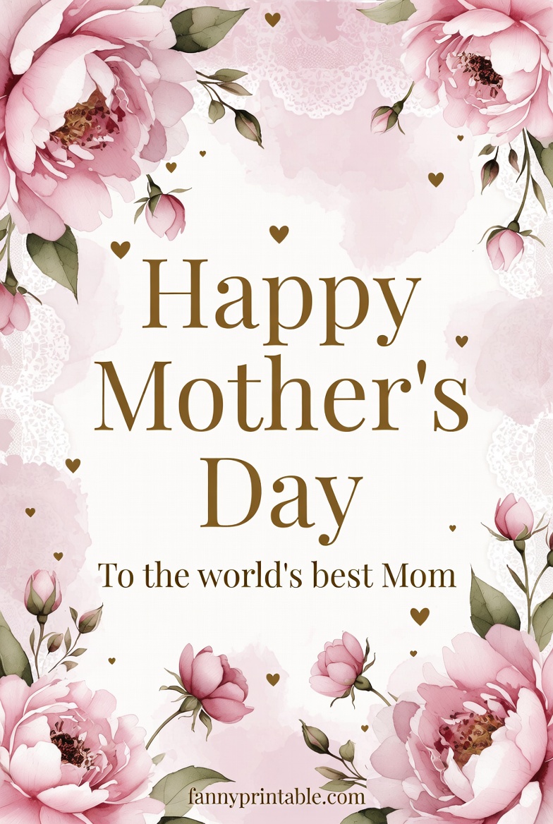 Mother's Day Greeting Card - Fanny Printable (2)