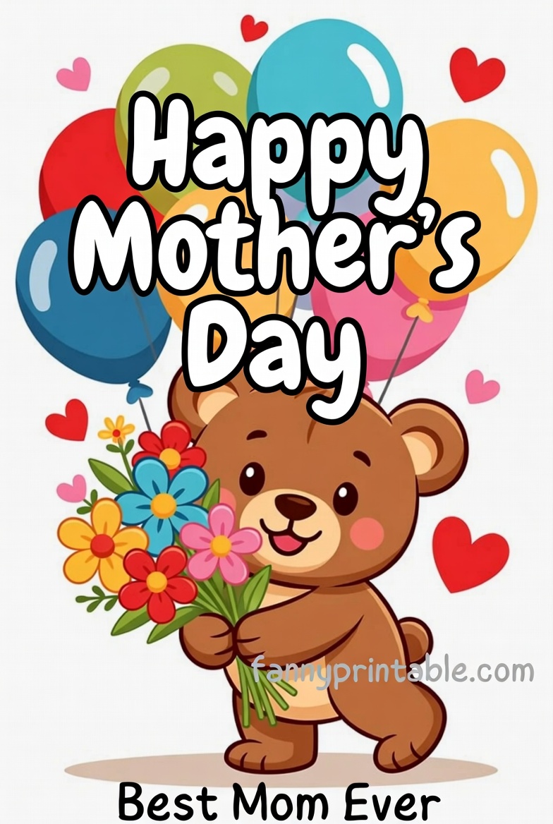 Mother's Day Greetings - Fanny Printable (3)