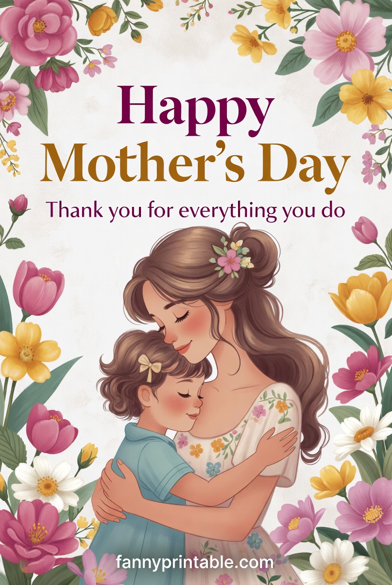 Mother's Day Greetings - Fanny Printable (4)