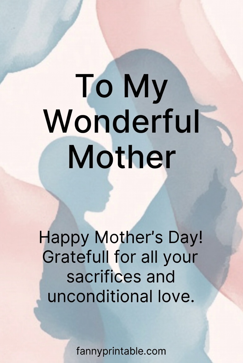 Mother's Day Greetings Messages - Fanny Printable (2)