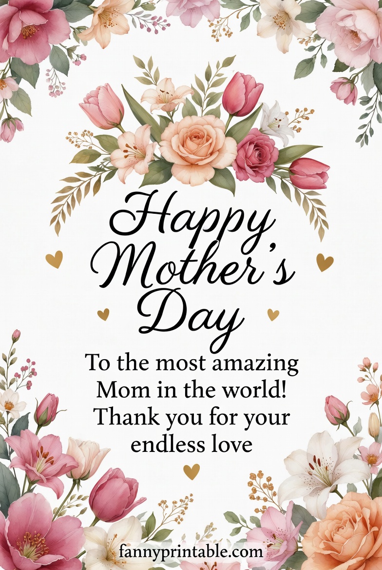 Mother's Day Greetings Messages - Fanny Printable (4)