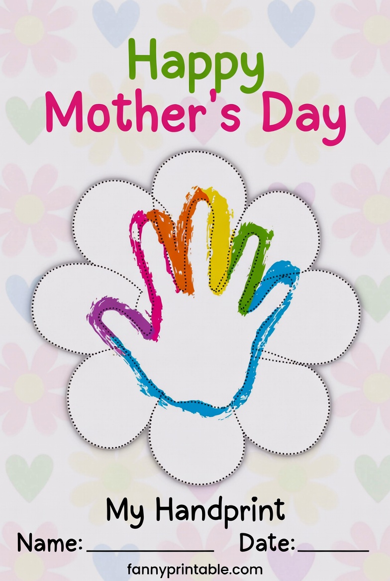 Mother's Day Handprint Free Printable (2)