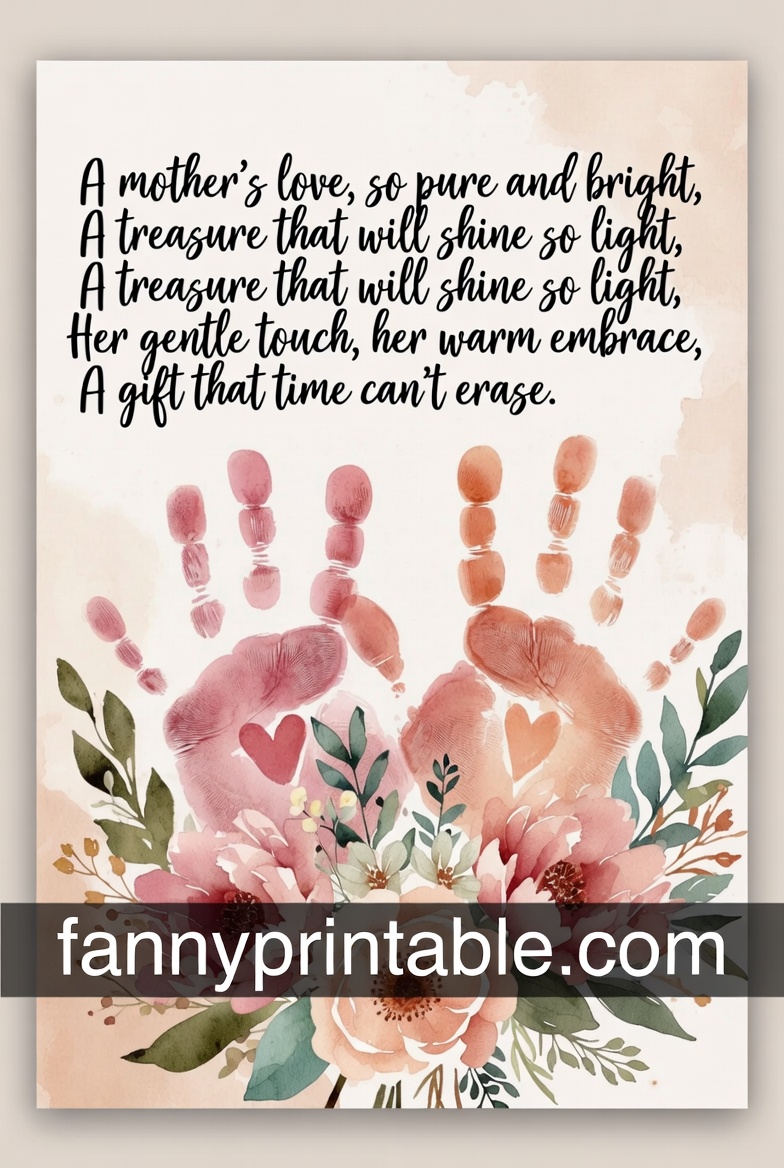 Mother's Day Handprint Poem - Fanny Printable (2)