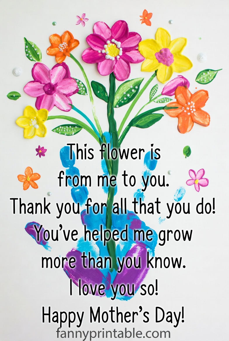 Mother's Day Handprint Poem - Fanny Printable (3)