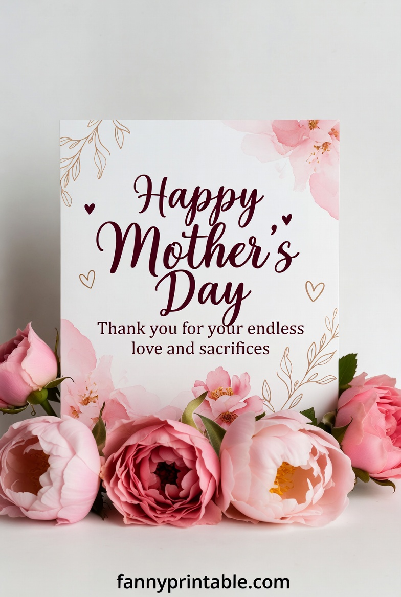 Mother's Day Message - Fanny Printable (1)
