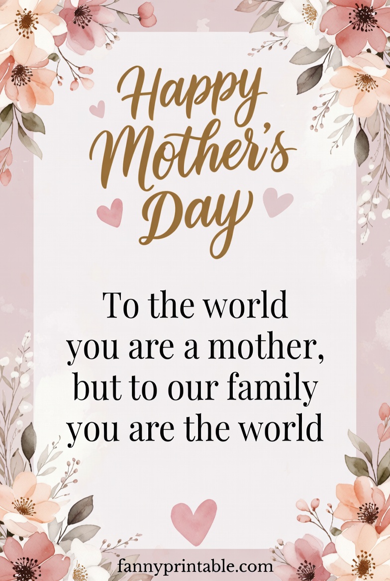 Mother's Day Messages - Fanny Printable (1)