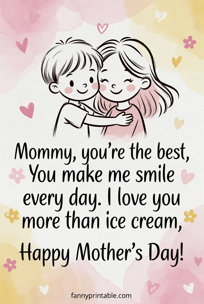 Mother's Day Poem From Child - Fanny Printable (2)