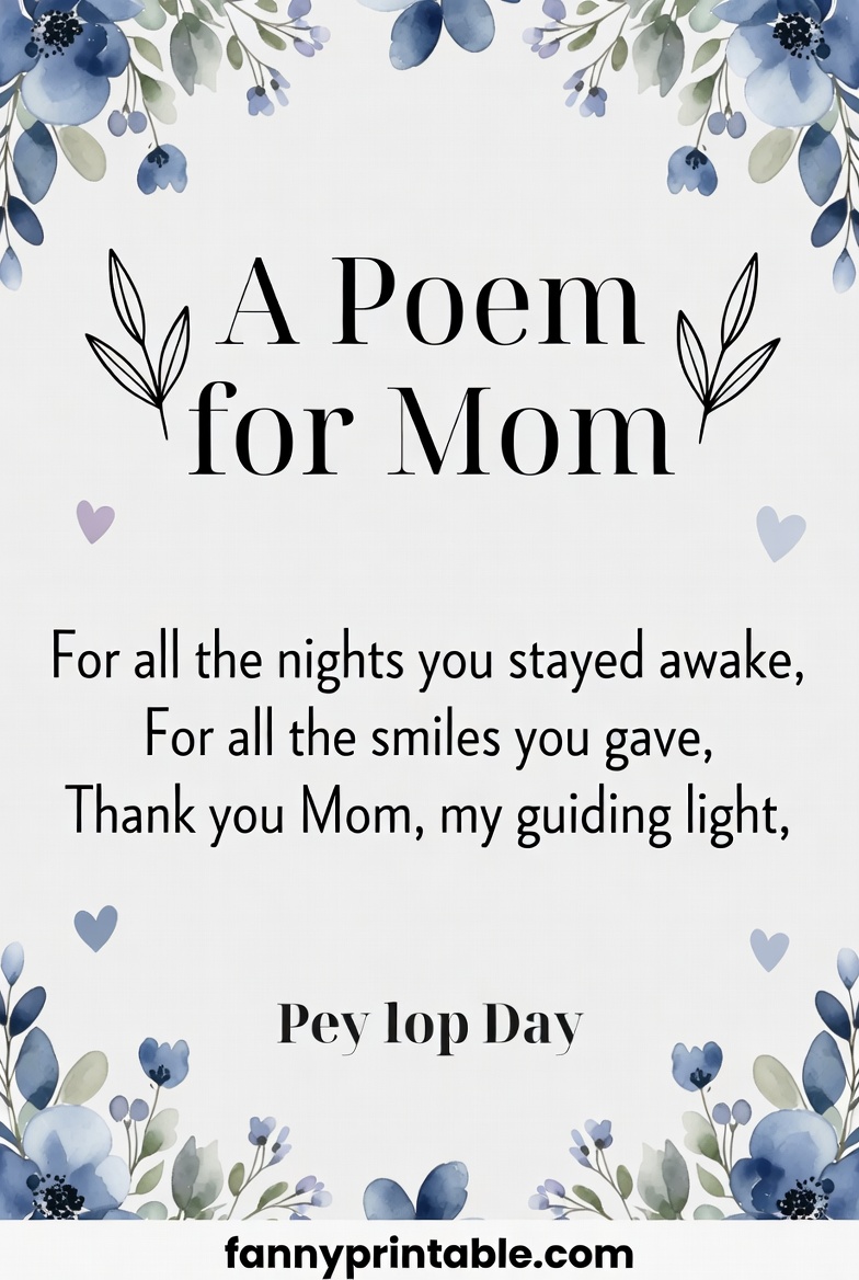 Mother's Day Poems - Fanny Printable (3)