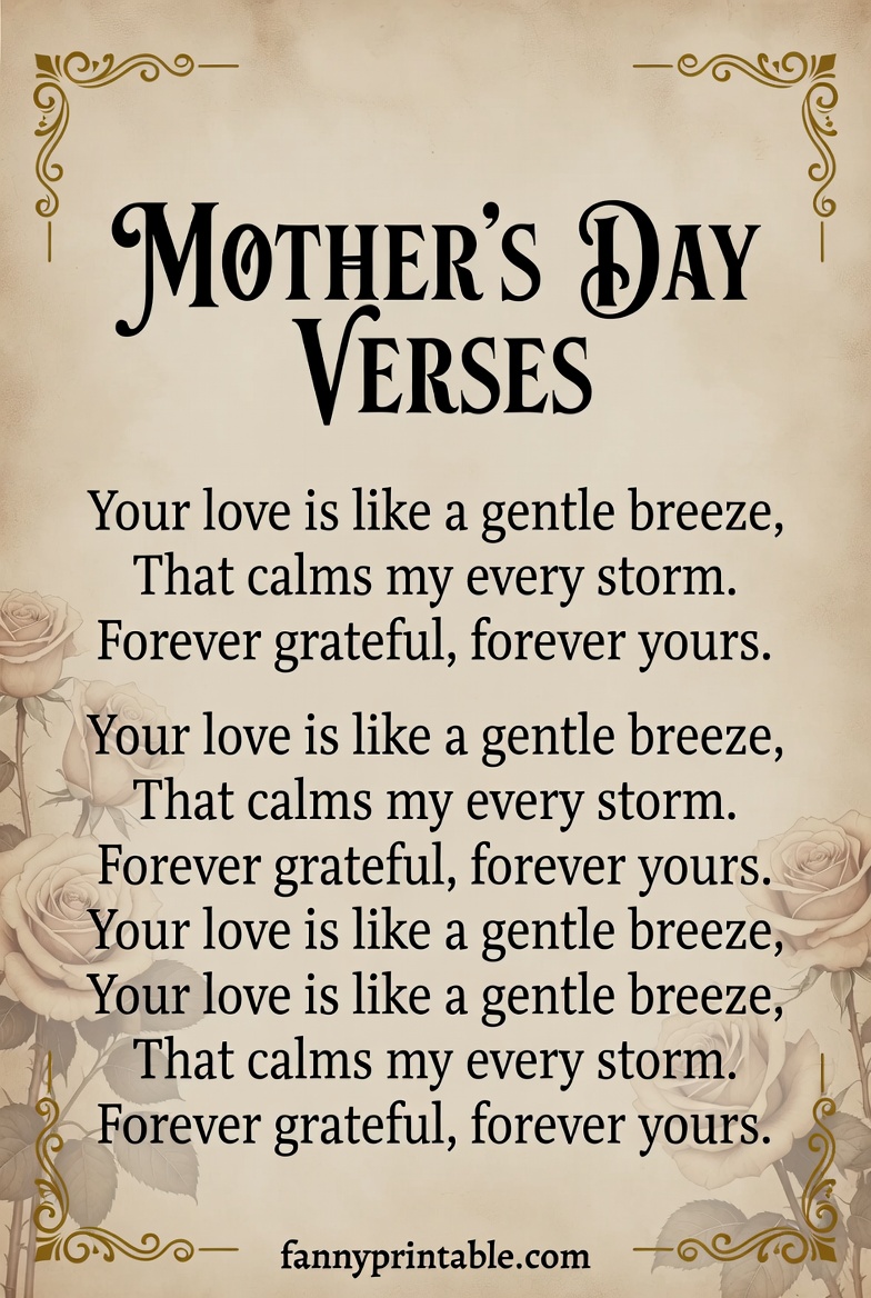 Mother's Day Poems - Fanny Printable (4)