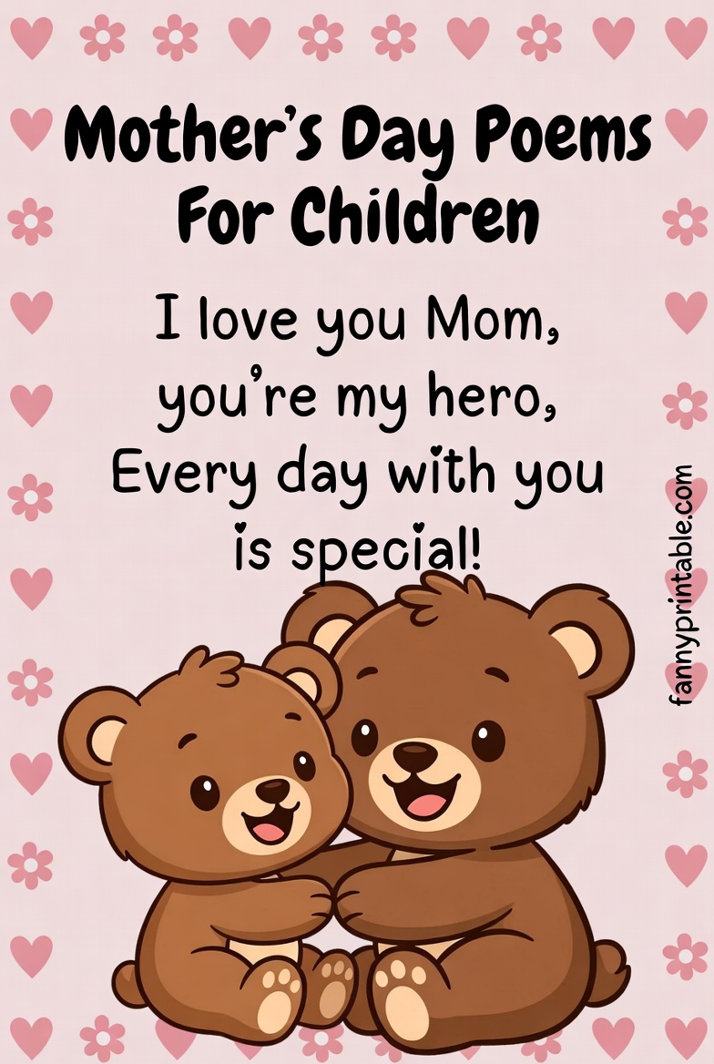 Mother's Day Poems For Children - Fanny Printable (3)