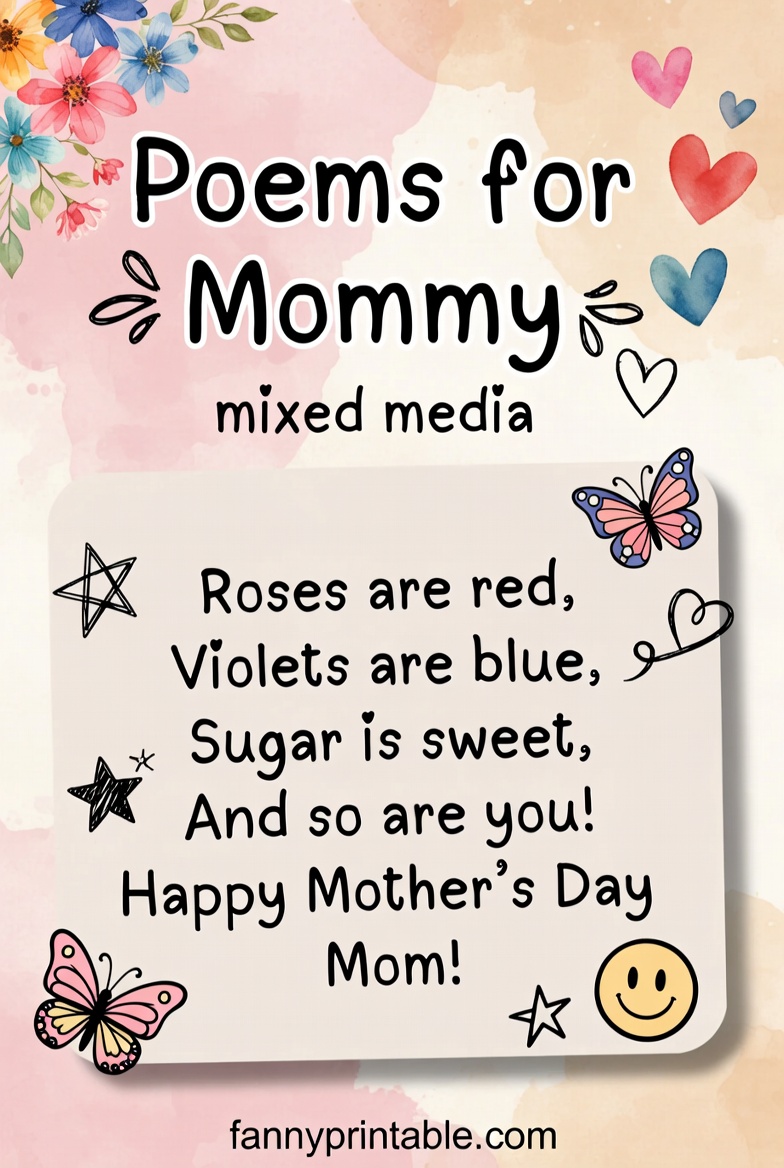 Mother's Day Poems For Kids - Fanny Printable (3)