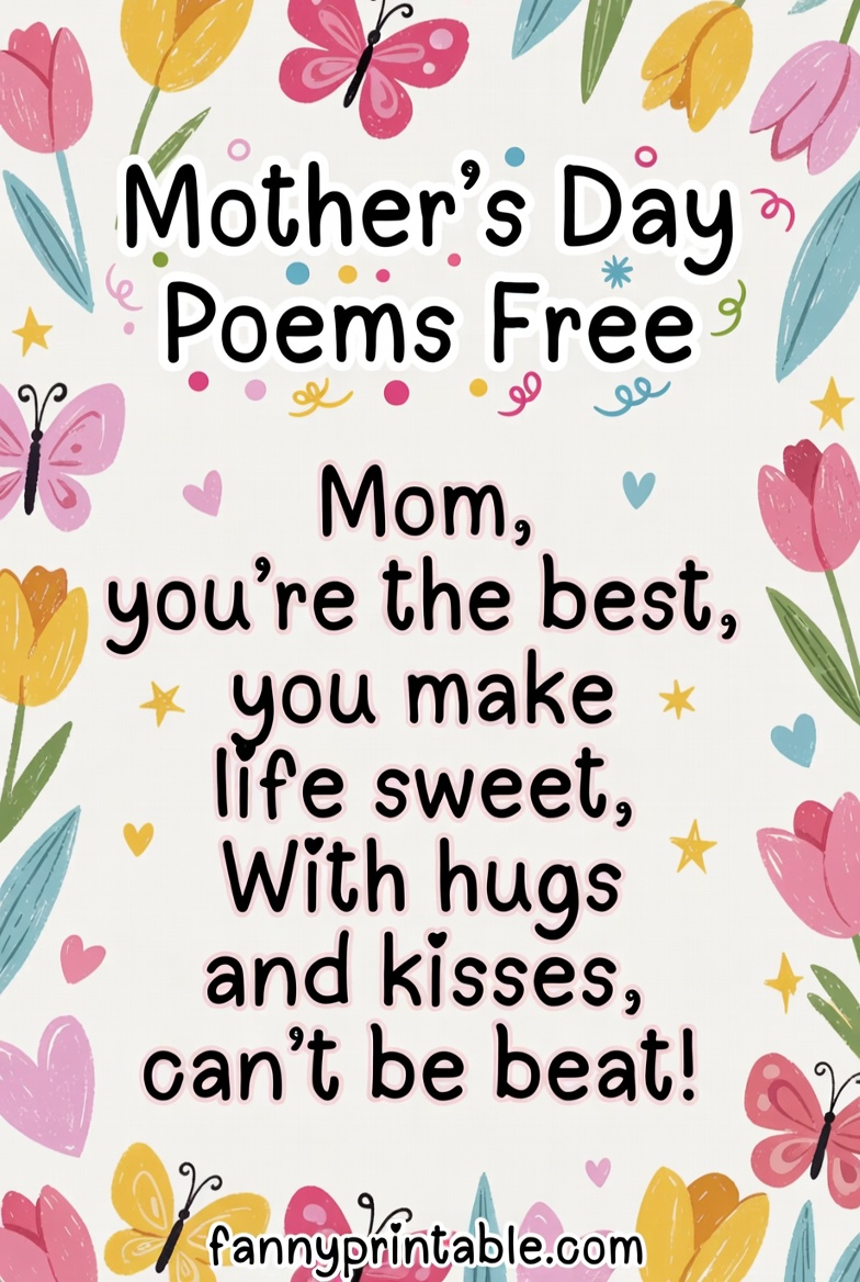 Mother's Day Poems Free - Fanny Printable (2)