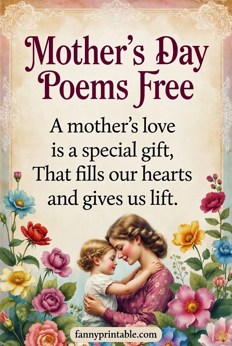 Mother's Day Poems Free - Fanny Printable (3)